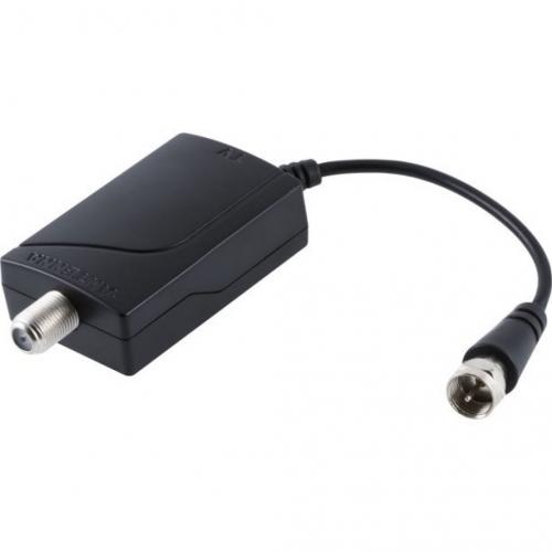 Indoor TV Antenna Amplifier Signal Booster, Blocks Interference, Black