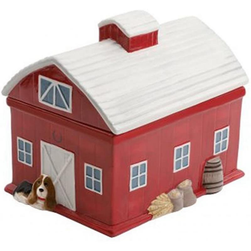 Red Barn 7.9 Inch Cookie Jar