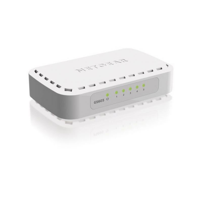 NETGEAR 5 Port Gigabit Ethernet Switch (GS605NA)