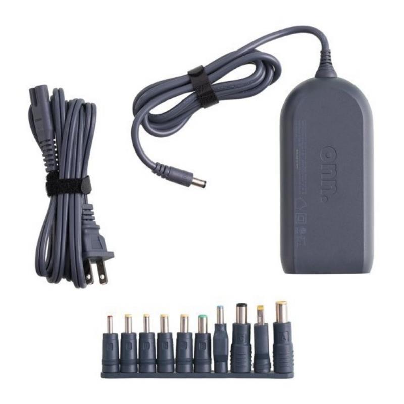 onn. 90W Universal Laptop Charger with 10 Interchangeable Tips