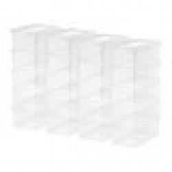 5Qt Stackable Plastic Lidded Closet Organizer Box - Clear - 20 Pack