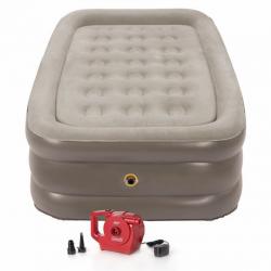 SupportRest Pillowstop 18 Double-High Airbed with Rechargeable Pump, Twin