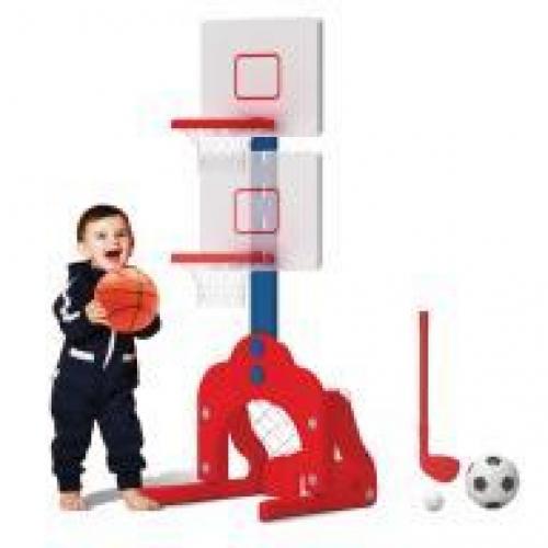 3-in-1 Sports Set; Basketball, Soccer, and Golf; Ages 3+