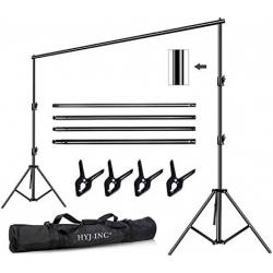 HYJ-INC Photo Video Studio 10 Foot Adjustable Backdrop Stand