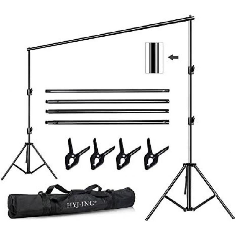 HYJ-INC Photo Video Studio 10 Foot Adjustable Backdrop Stand