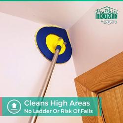 Long Handle Dust Mop:5 Minute CleanWalls Extendable Wall Washer