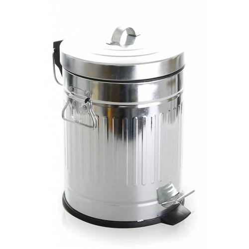 BINO Stainless Steel Round Oscar Step Trash Can