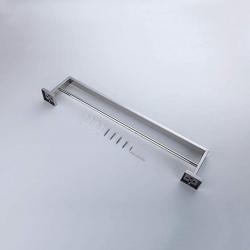 Double towel holder accessory, chrome polished