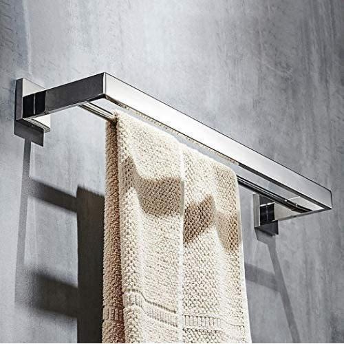 Double towel holder accessory, chrome polished