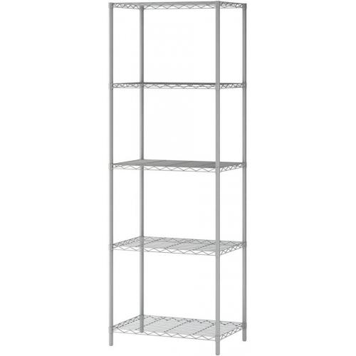 5-Tier Wire Shelving 5 Shelves Unit Metal Storage