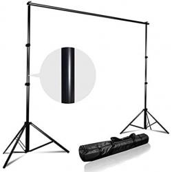 Background Stand-Moclever 6.5x10ft Adjustable Photo Backdrop Support System Kit