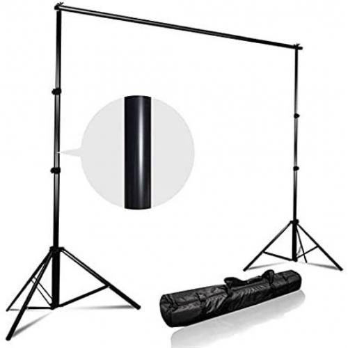 Background Stand-Moclever 6.5x10ft Adjustable Photo Backdrop Support System Kit