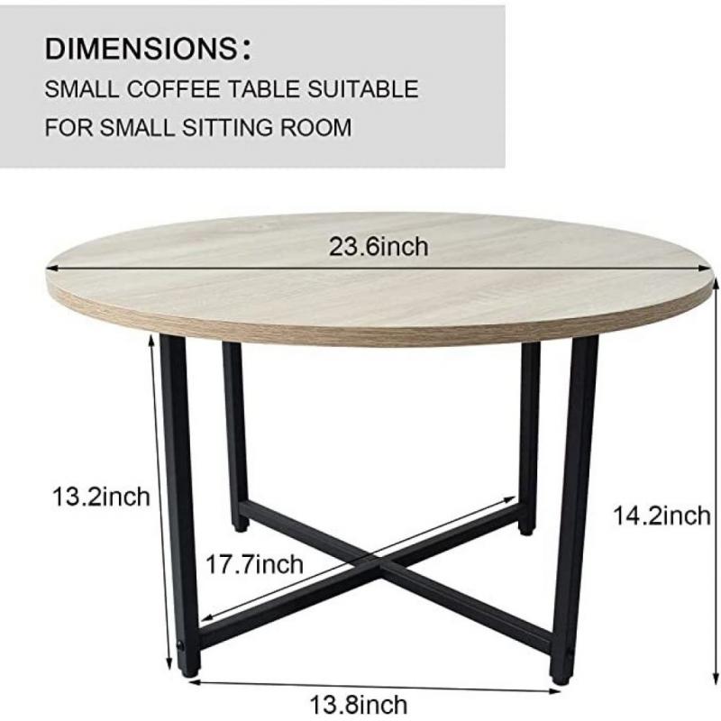 Round Coffee Table, Modern Small Coffee Table Sofa Table Tea Table