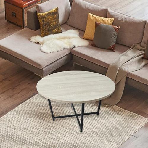 Round Coffee Table, Modern Small Coffee Table Sofa Table Tea Table