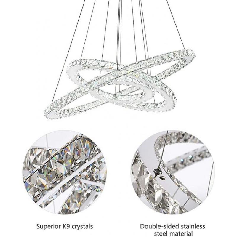 3 Ring DIY Crystal Chandelier