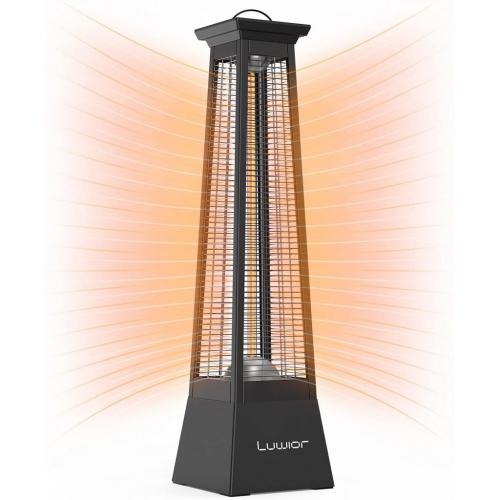 Outdoor Patio Heater, Luwior 360° Pyramid Electric Infrared Patio Heater