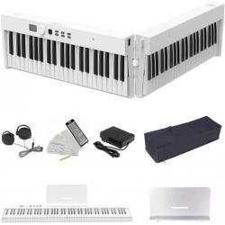 Digital Piano 88 Keys Foldable Portable Piano Keyboard Electric Keyboard