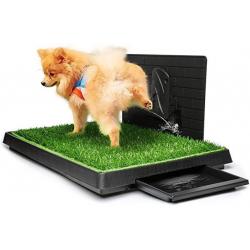 Dog Grass Pad with Tray, Pee Pad Grass Indoor Dog Potty Tray