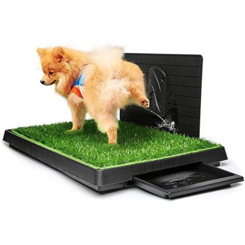 Dog Grass Pad with Tray, Pee Pad Grass Indoor Dog Potty Tray