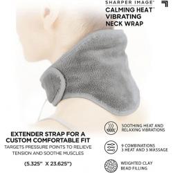 Calming Heat Neck Wrap, Grey