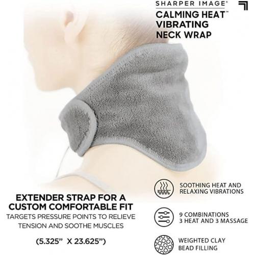 Calming Heat Neck Wrap, Grey