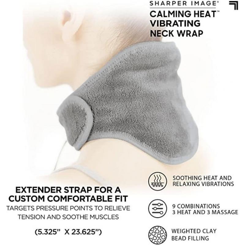Calming Heat Neck Wrap, Grey