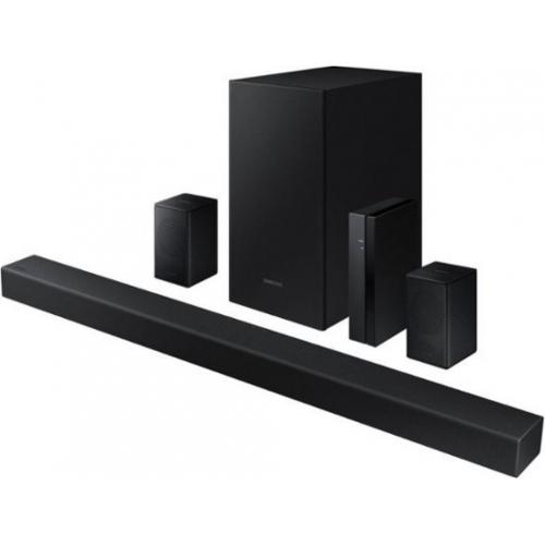 Samsung - 4.1-Channel Soundbar with Wireless Rear Speaker Kit and DOLBY AUDIO / DTS 2.0 - Black