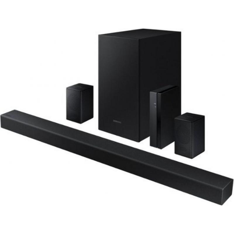Samsung - 4.1-Channel Soundbar with Wireless Rear Speaker Kit and DOLBY AUDIO / DTS 2.0 - Black