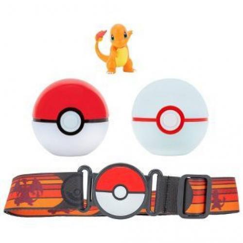 Pokemon - Clip 'N' Go Poke Ball Belt Set - Poke Ball- Premier Ball- and Charmander -1