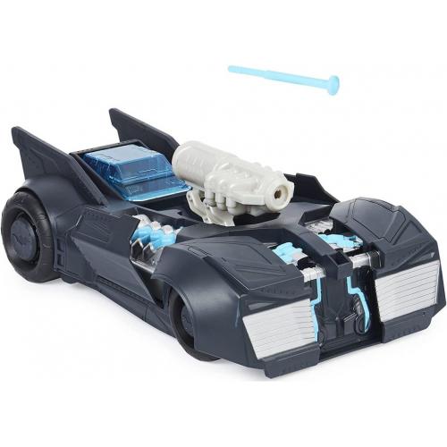 Batman, Tech Defender Batmobile, Transforming Vehicle with Blaster Launcher, Kids Toys for Boys Ages 4 and Up