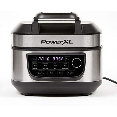 PowerXL Grill Air Fryer Combo - Silver