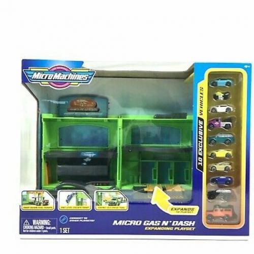 Micro Machines Transforming Playset - Micro Gas N Dash Combo