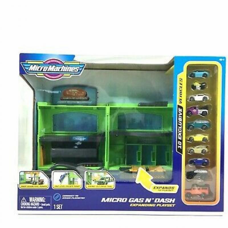 Micro Machines Transforming Playset - Micro Gas N Dash Combo