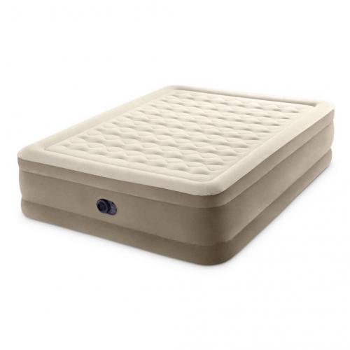 Intex Ultra Plush 20 Queen Air Mattress with 120V Internal Pump