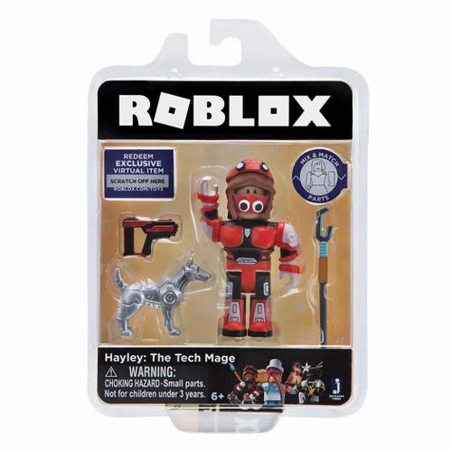 Roblox Gold Collection Hayley: The Tech Mage Single Figure Pack with Exclusive Virtual Item Code