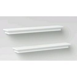 2pc Traditional Wall Shelf Set White - Threshold