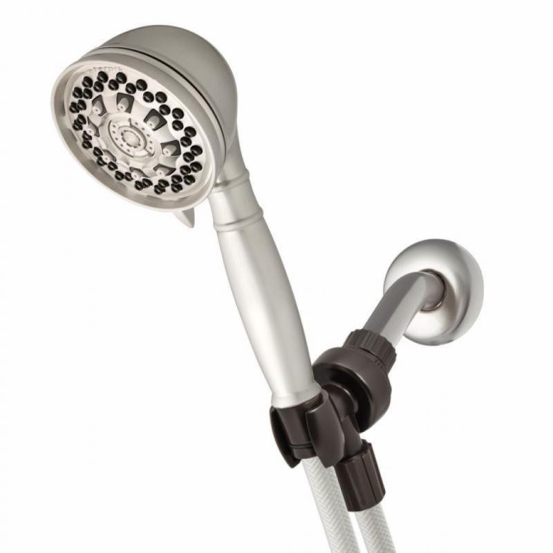 6 Mode Power Pulse Hand Held Shower Head Brushed Nickel - Waterpik