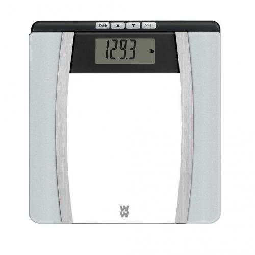 Body Analysis Glass Scale Silver - Weight Watchers
