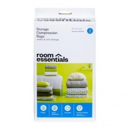 4 Compression Bags Combo Clear - Room Essentials