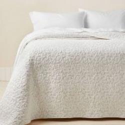 Full/Queen Dove Stitch Quilt Off-White - Opalhouse designed with Jungalow