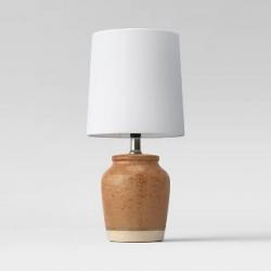 Textural Ceramic Mini Lamp (Includes LED Light Bulb) Rust - Threshold