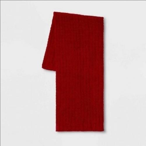 Solid Chenille Knit Throw Blanket Red - Threshold