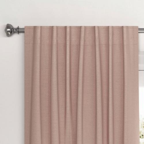 63x50 Velvet Blackout Curtain Panel Dull Pink - Threshold