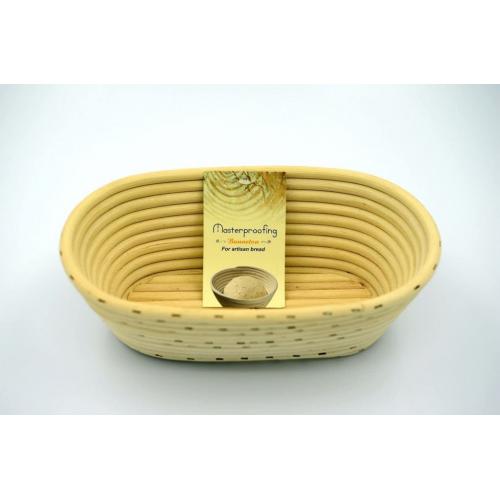 Masterproofing 2 Pcs Oval Banneton Proofing Basket(500g Dough)