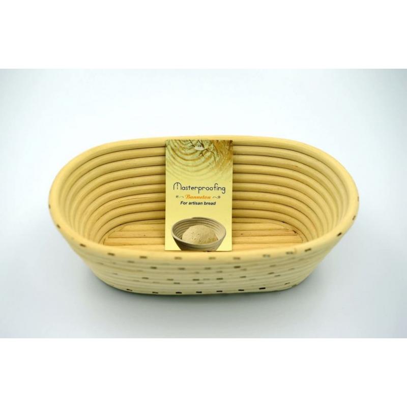 Masterproofing 2 Pcs Oval Banneton Proofing Basket(500g Dough)