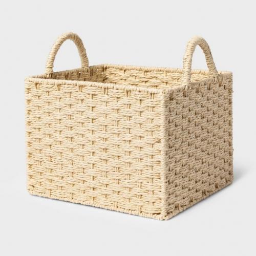 Woven Aseana Large Milk Crate - Threshold