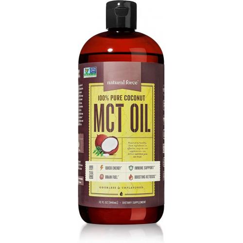 Natural Force MCT Oil 100% pure coconut oil, 32 oz