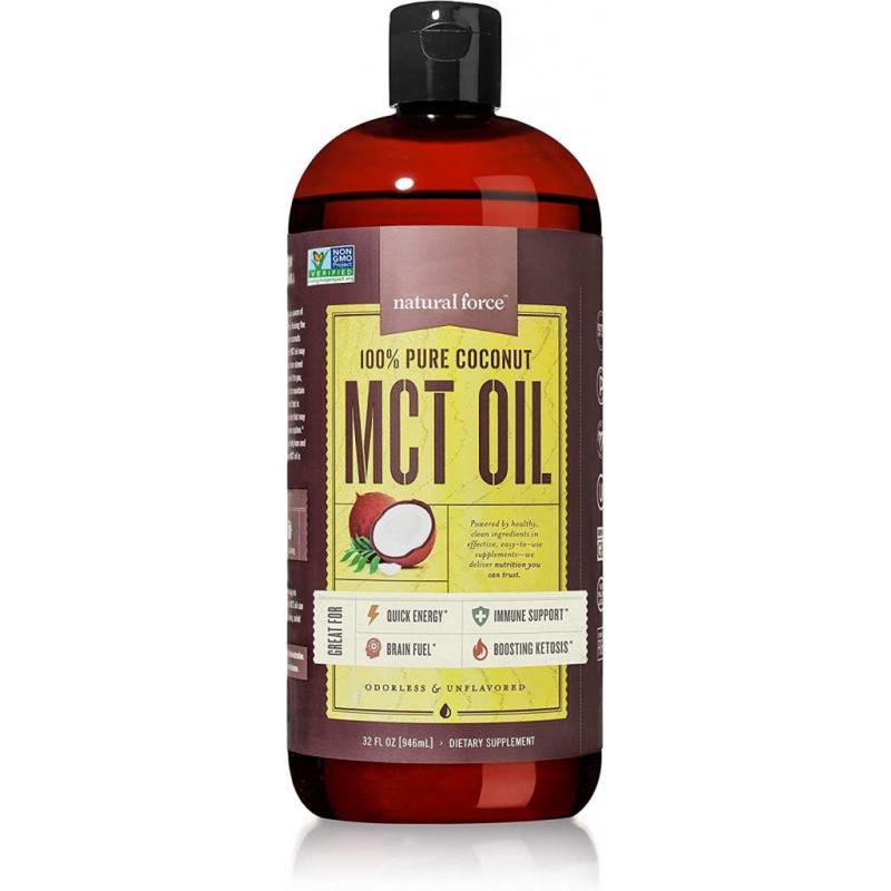 Natural Force MCT Oil 100% pure coconut oil, 32 oz