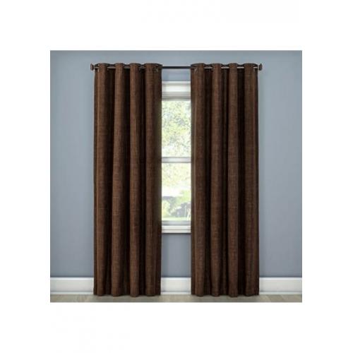 54x52 Rowland Blackout Curtain Panel Chocolate - Eclipse