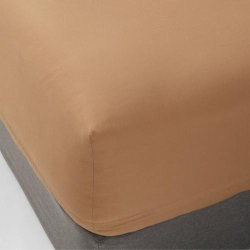 Full 300 Thread Count Ultra Soft Fitted Sheet Light Brown